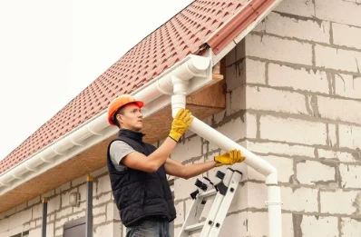 Pose et remplacement de gouttières au Glaizil